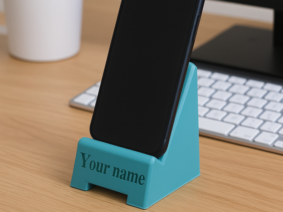 Soporte para movil personalizado