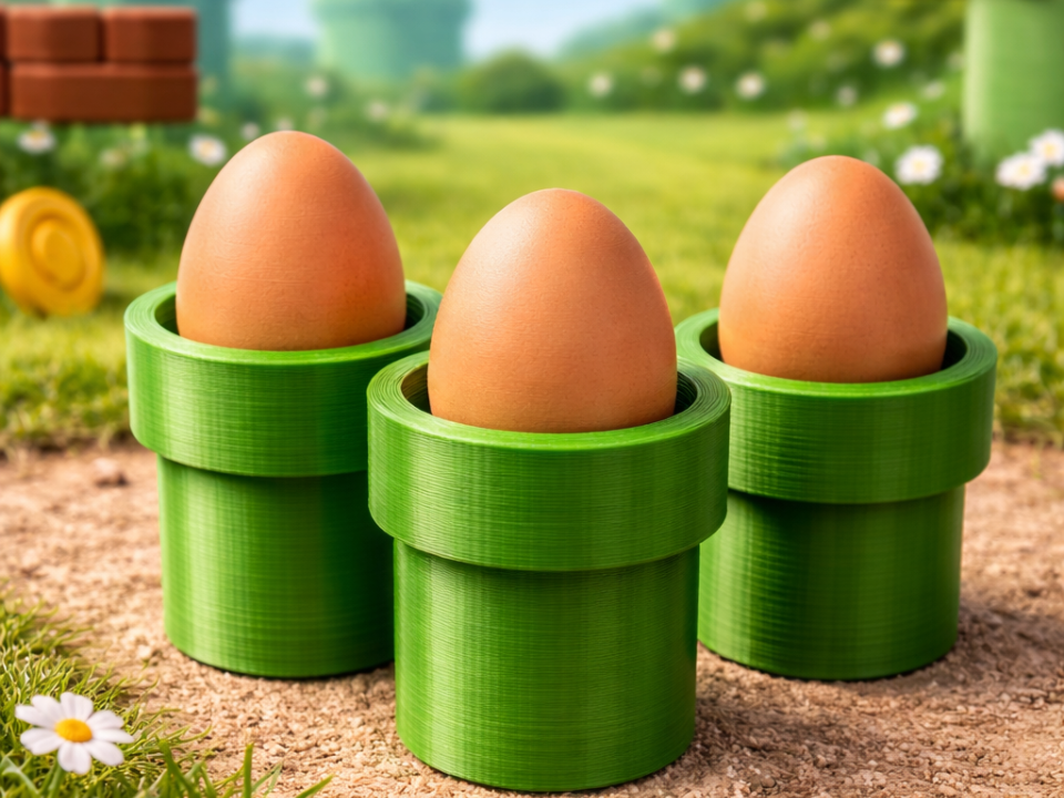 Triple Pipe Egg Cups(Mario‑Serie)