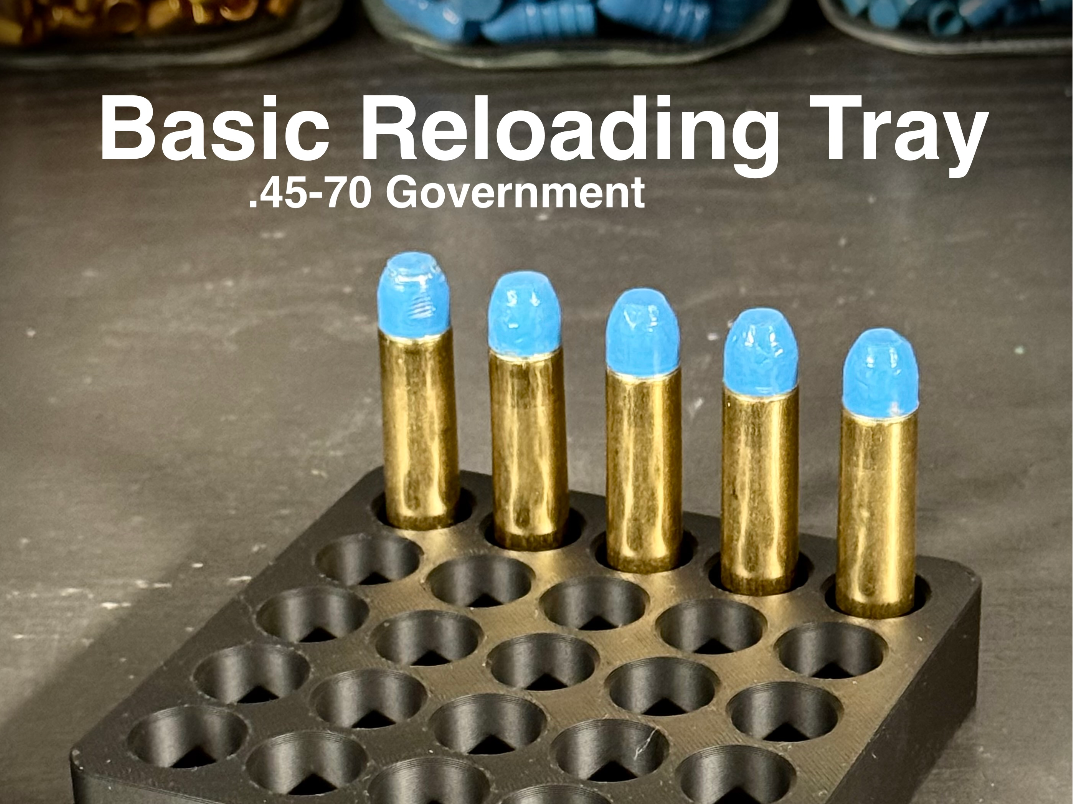 Basic 45-70 Government Reloading Tray