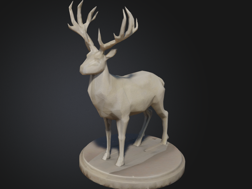 Cerf Low Poly