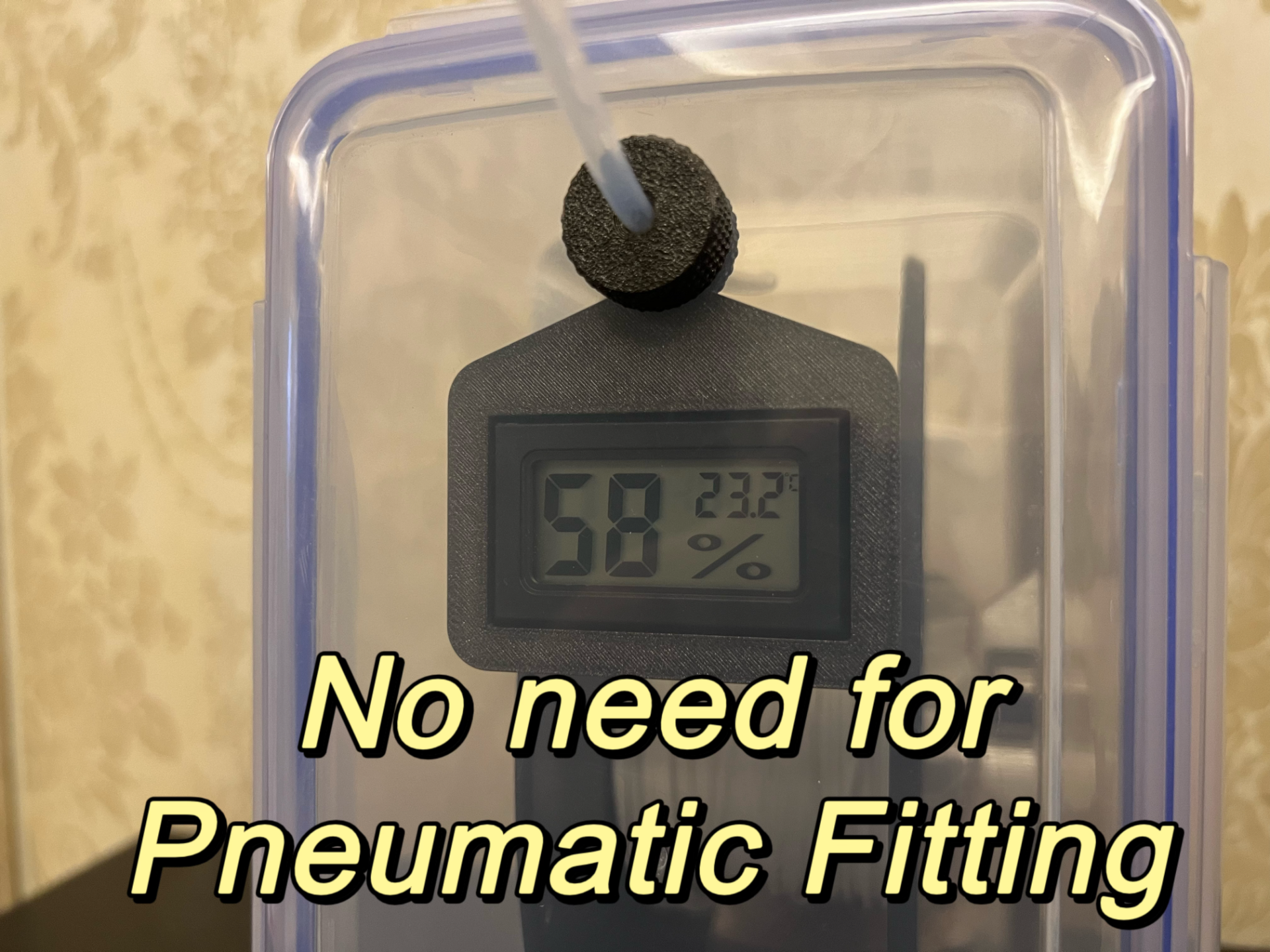 Thermometer Holder For Dry Box  干燥箱方型温湿度计+特氟龙管锁扣