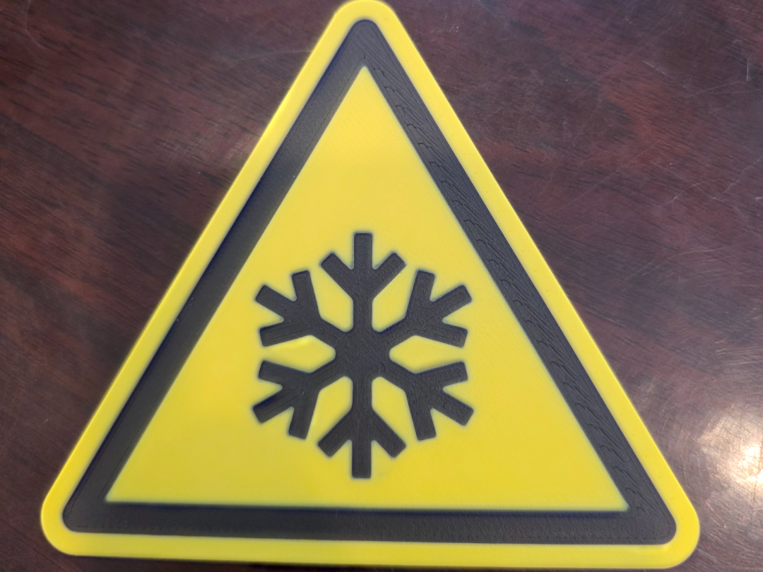 "Kälte" Warnschild W010 DIN EN ISO 7010