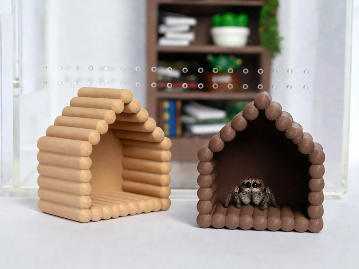 Tiny Timber Jumping Spider Hide - Easy to print