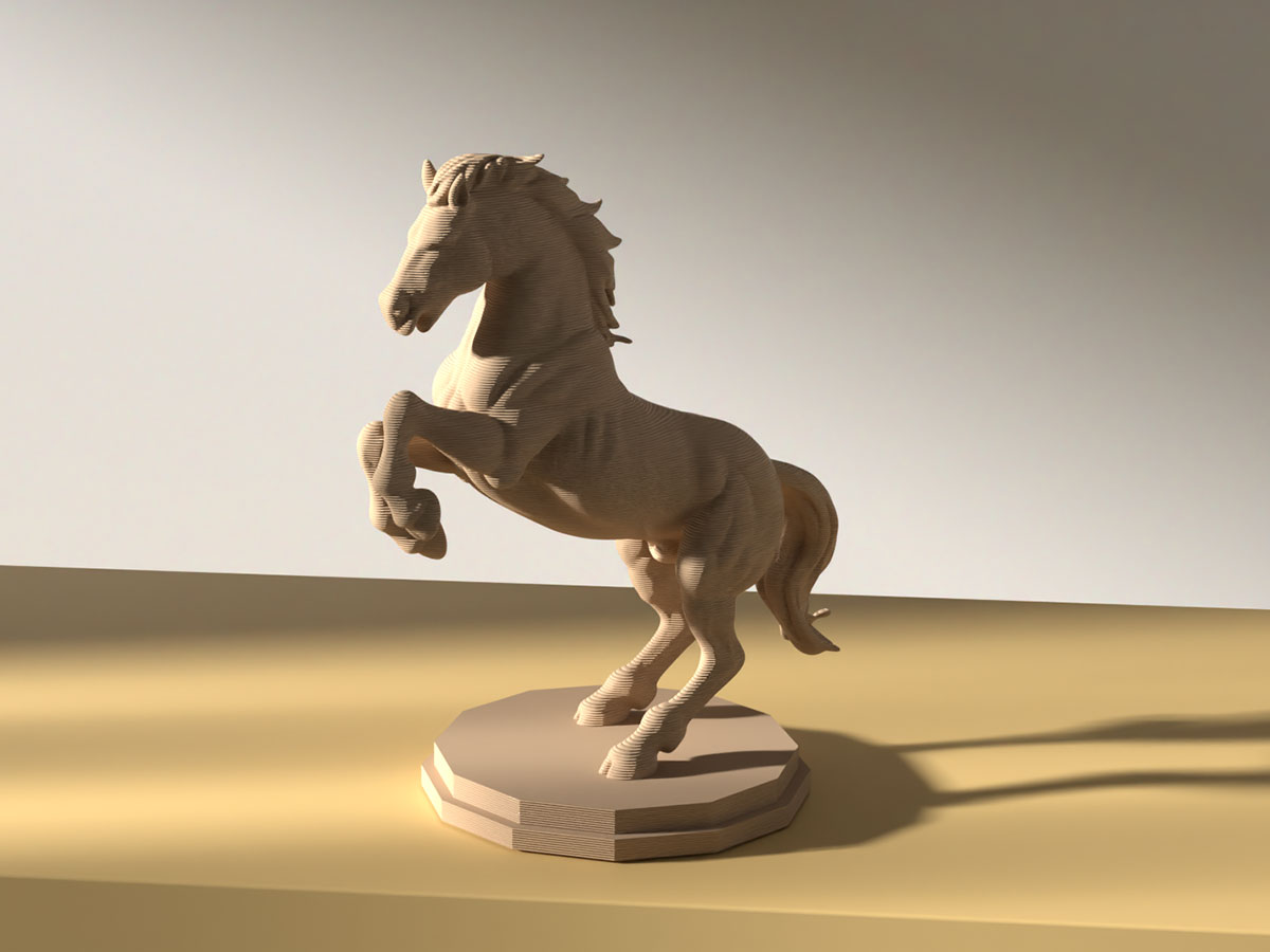 Cool Stance Horse Figure