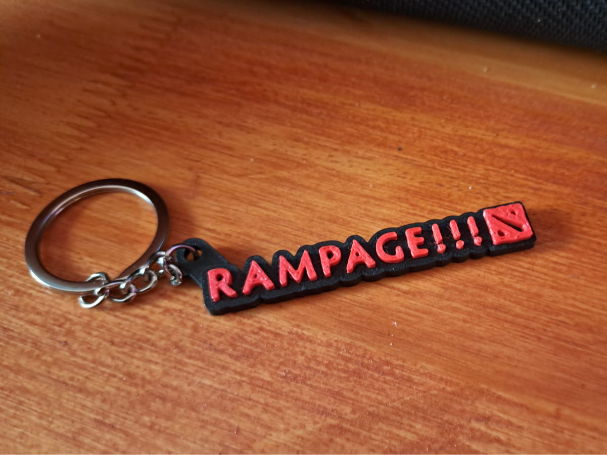 Dota 2 Rampage KeyChain