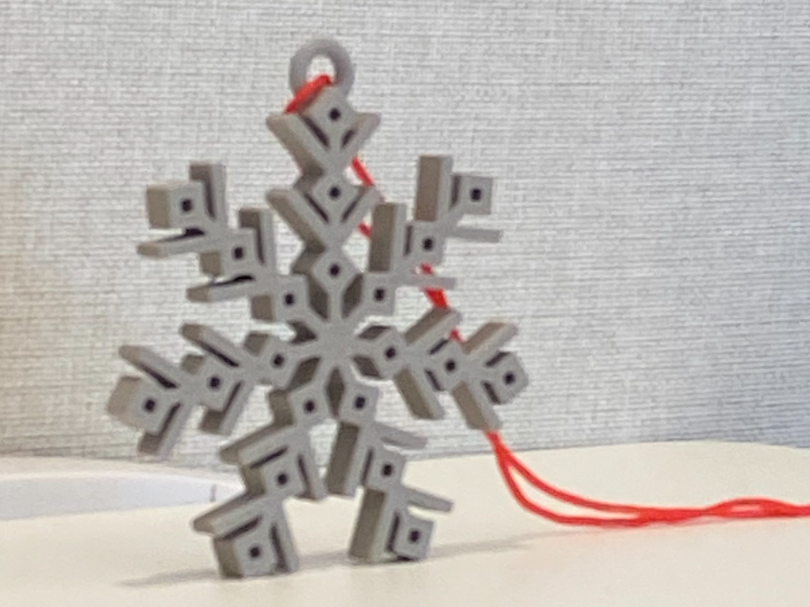 Christmas snowflower挂件