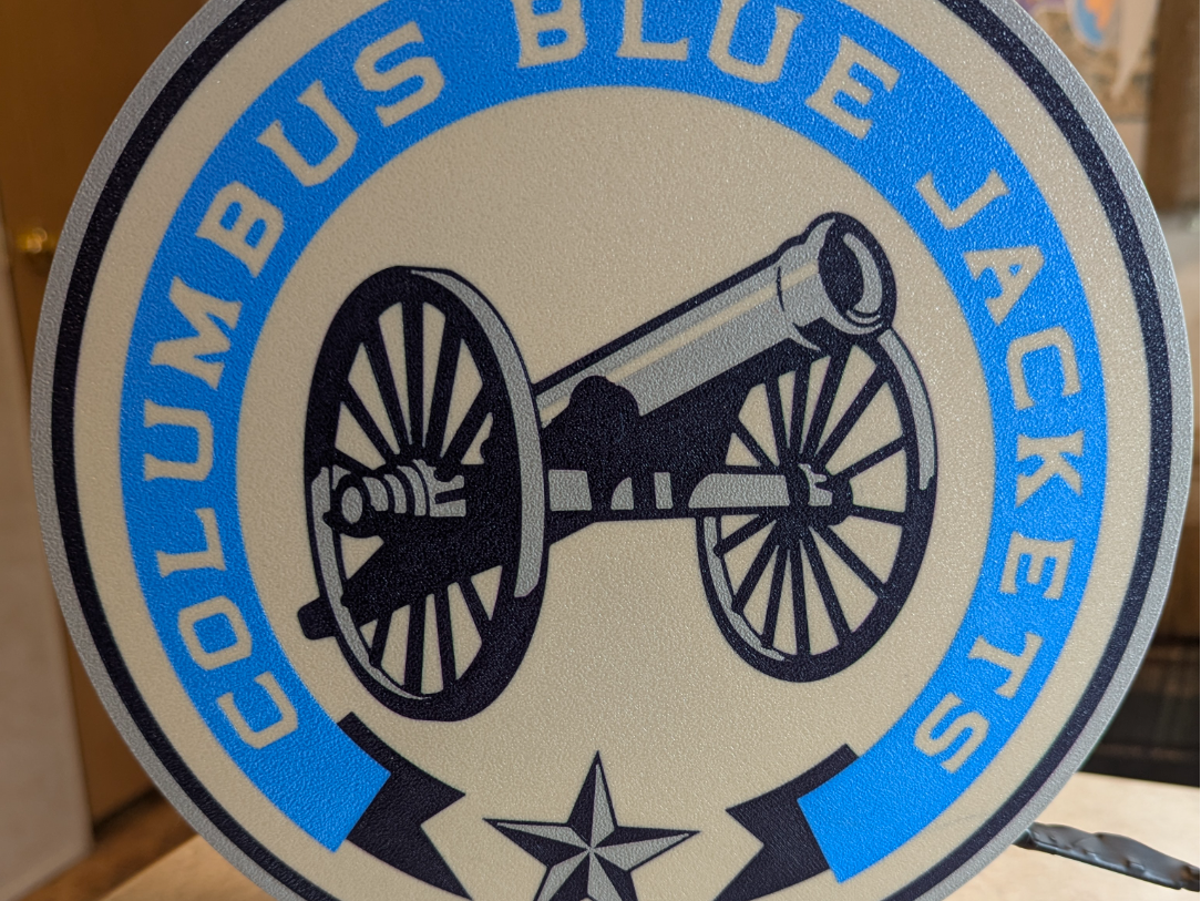 Columbus Blue Jackets Cannon Logo Light Box