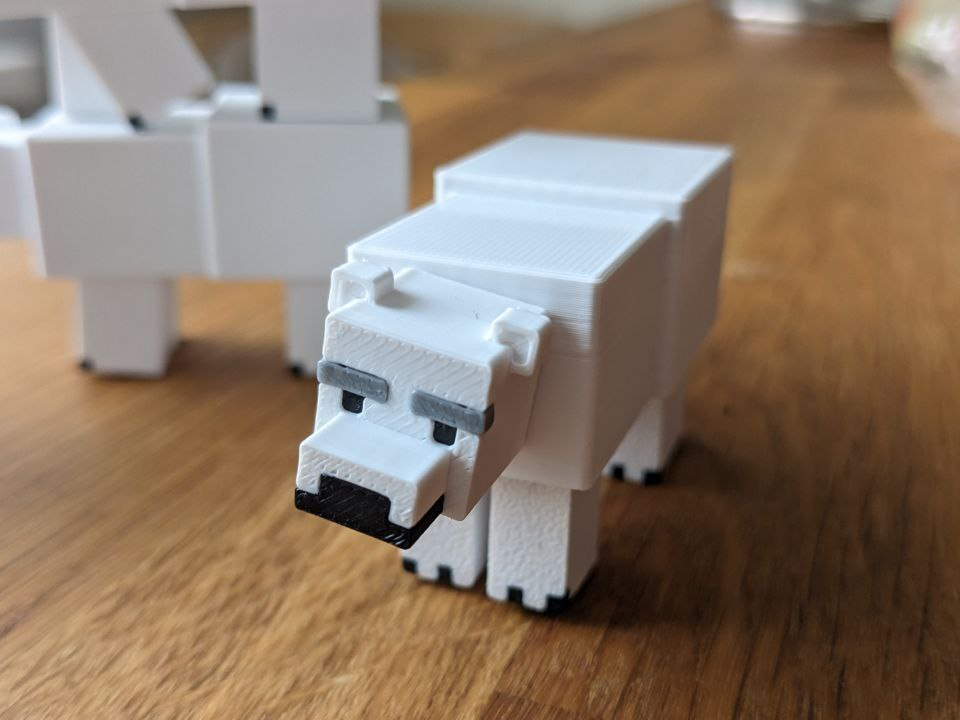 Minecraft Polar Bear Articulated