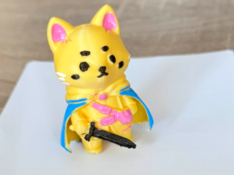 Chibi Dog Knight – Cute Sword Hero Figure