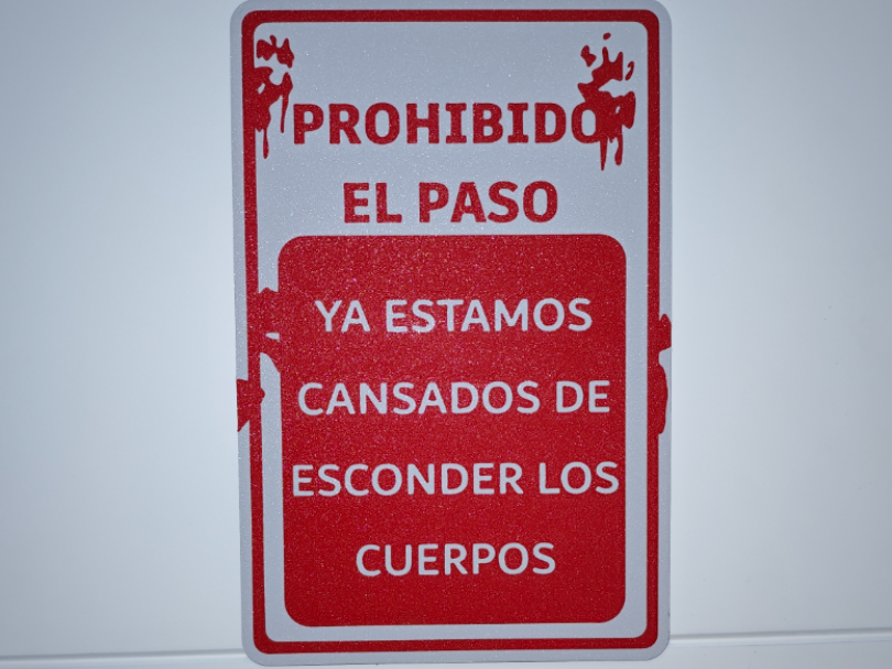 Cartel Halloween- Prohibido el paso