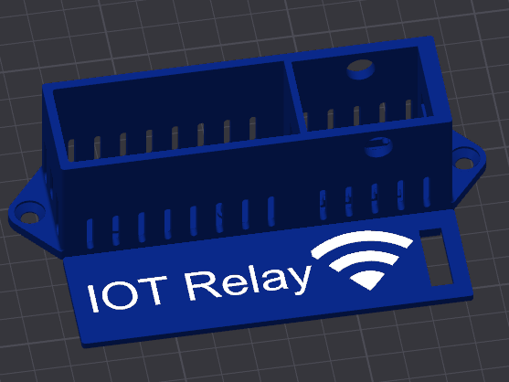 Wemos D1 Mini IoT Relay Case with Buck Converter