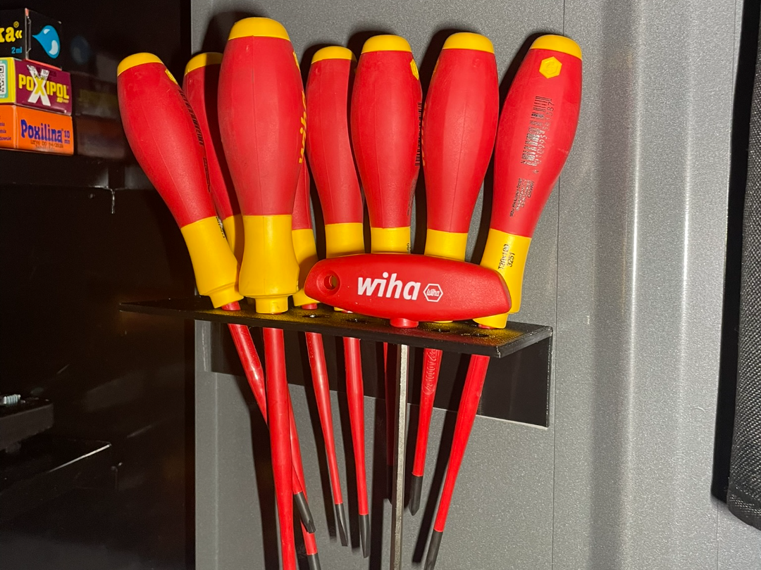 Screwdriver holder, wall mount