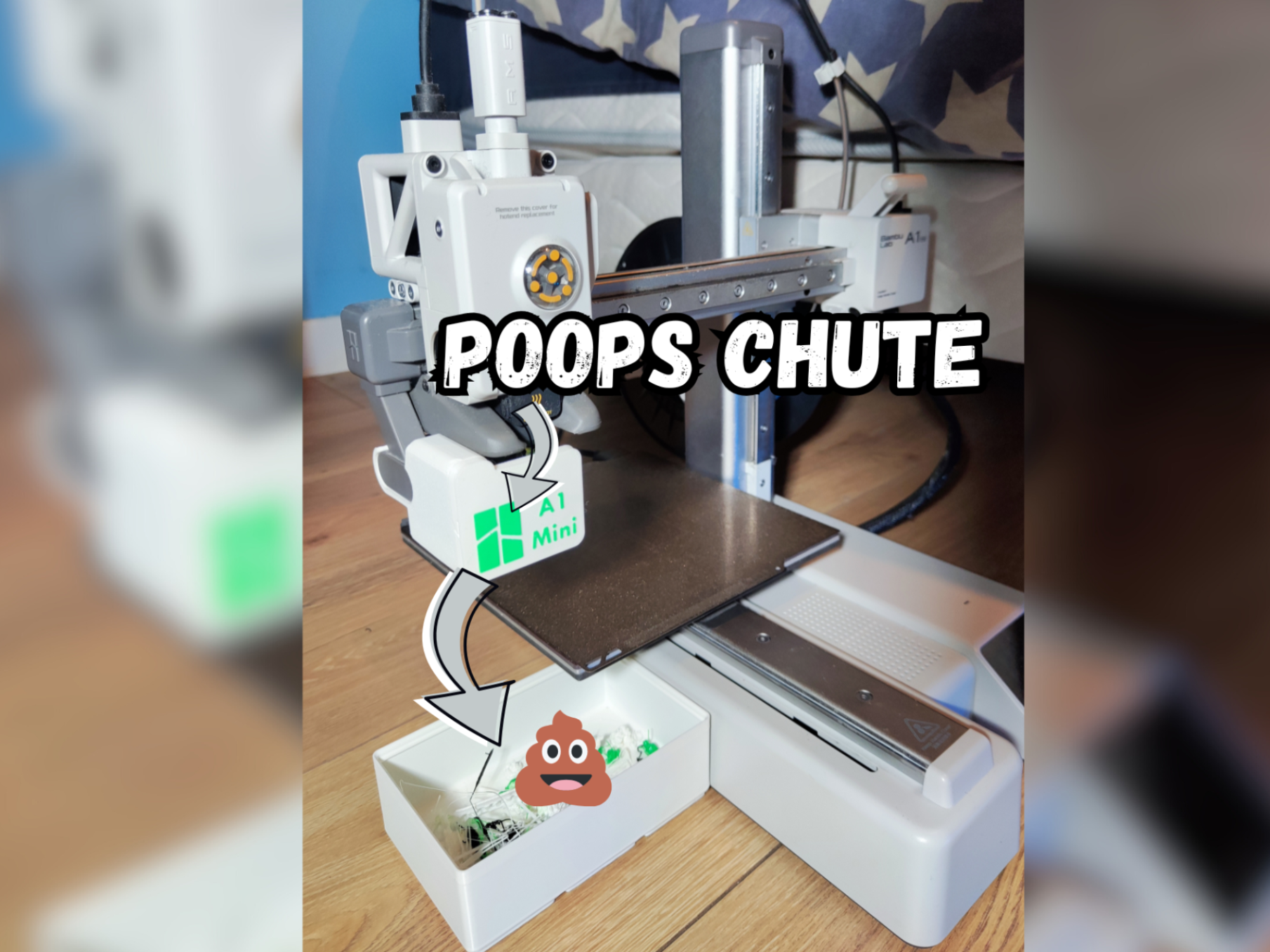 Bambu A1 Mini Poop Chute - No AMS Dual Color