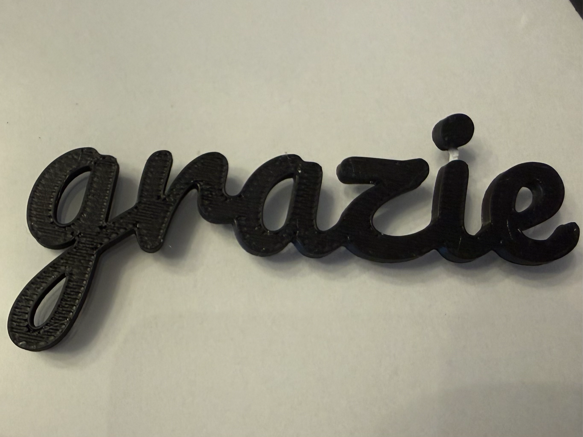 Grazie scritta