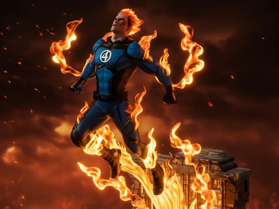 JOHNNY STORM LOS CUATRO FANTASTICOS
