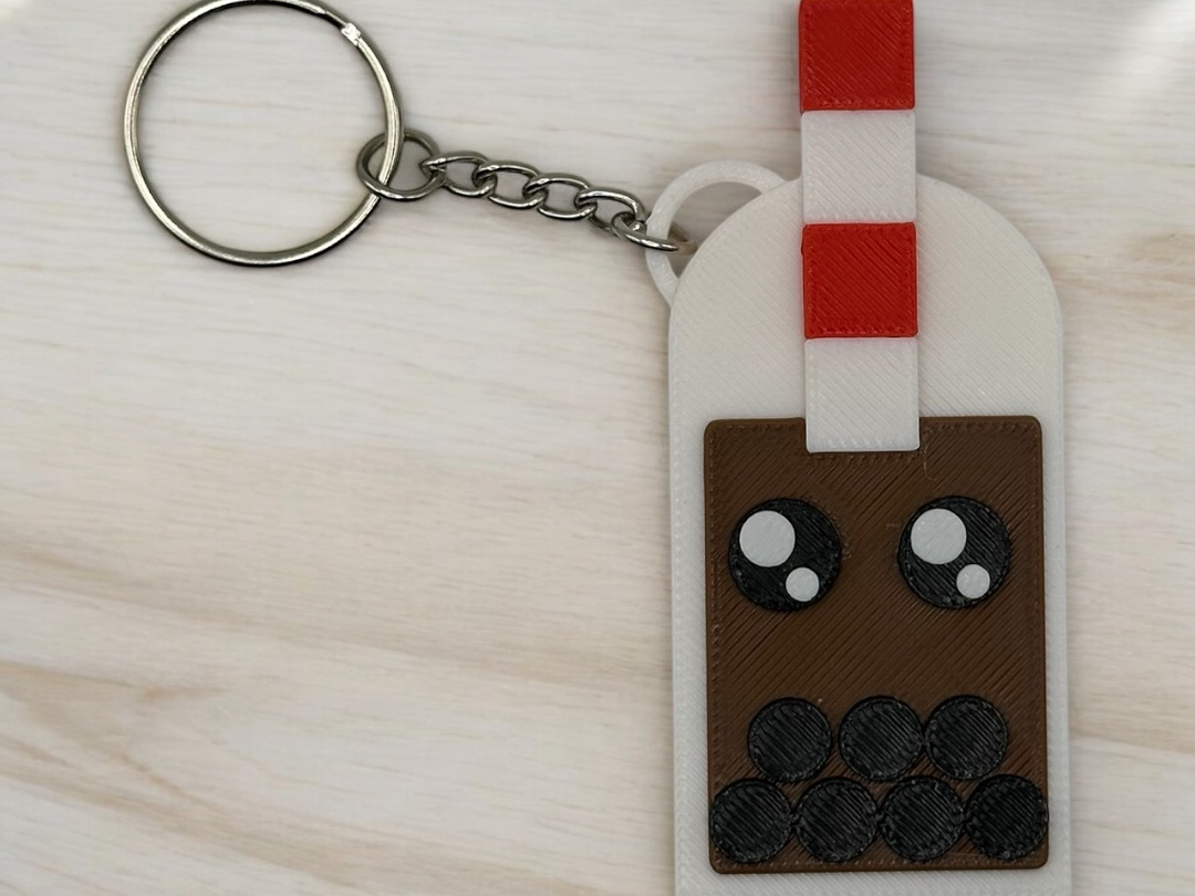Cute Boba Keychain