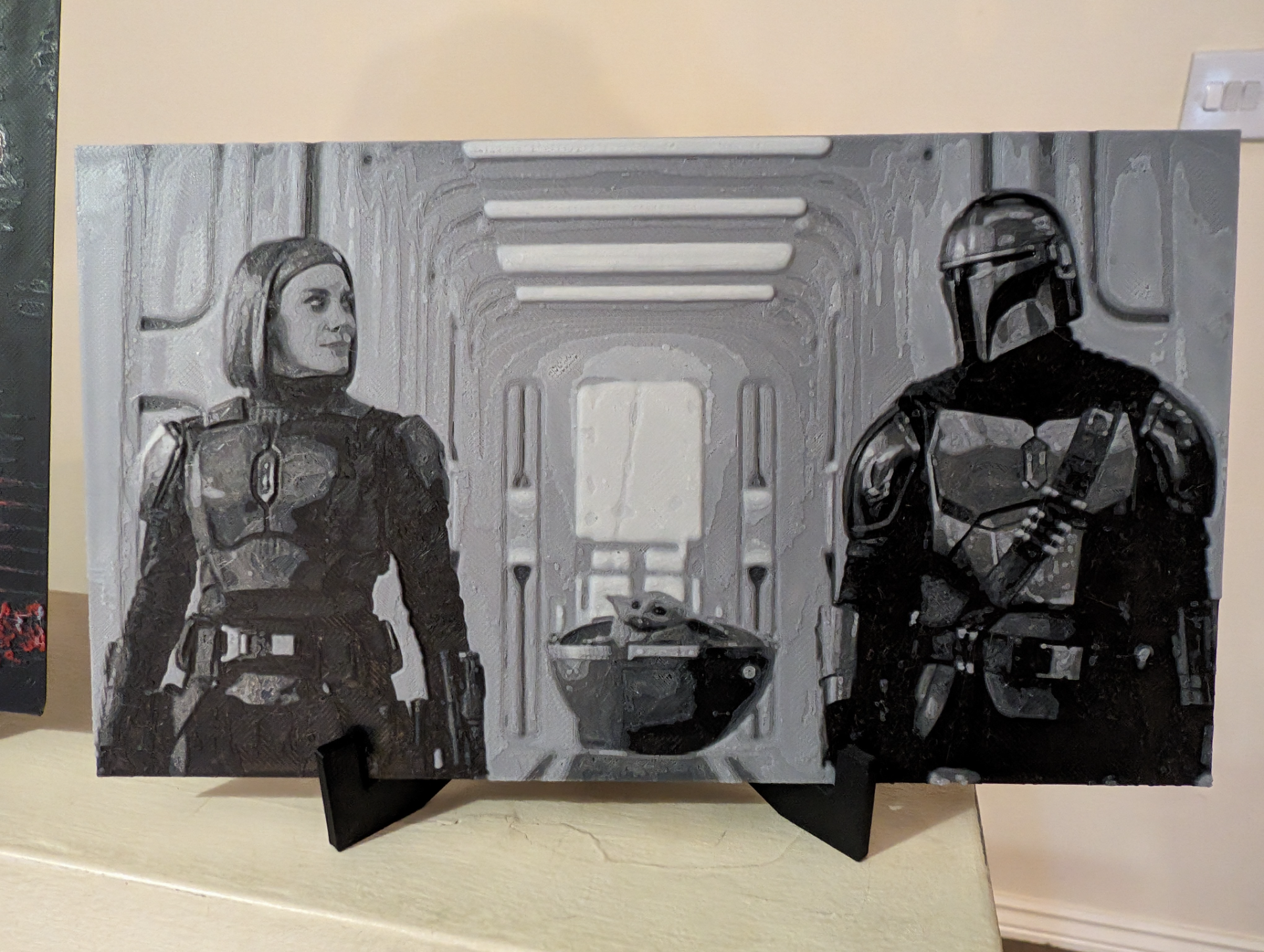 Mando, Bo-Katan, Grogu - HueForge