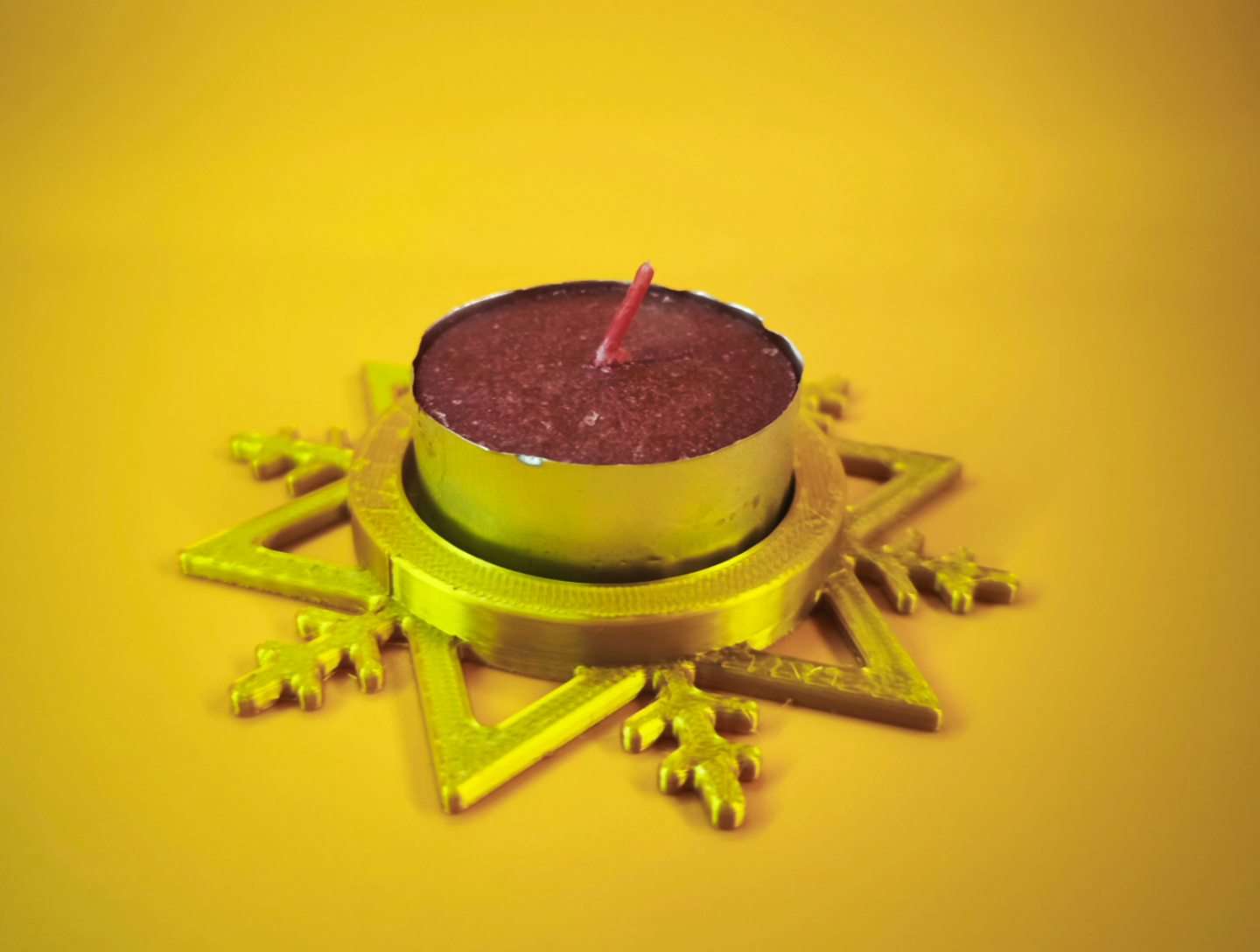 Christmas Candle holder (fast to print)