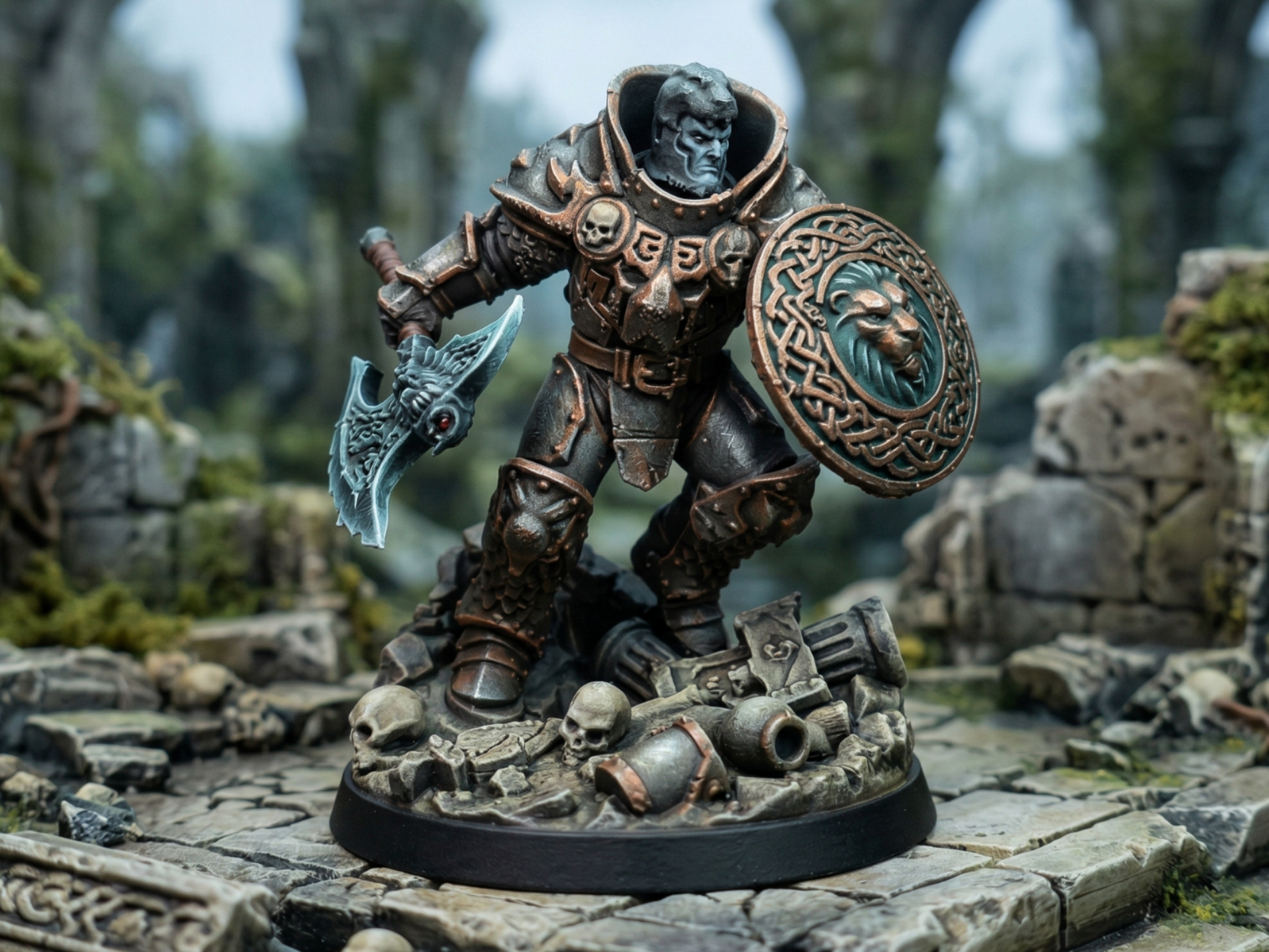 Lionheart Ravager - Heavy Armored Axe Warrior