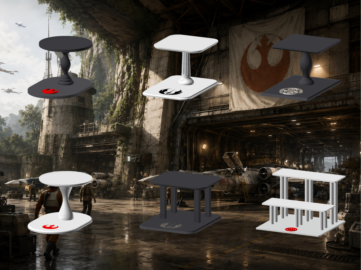 Customizable Star Wars Display Stands
