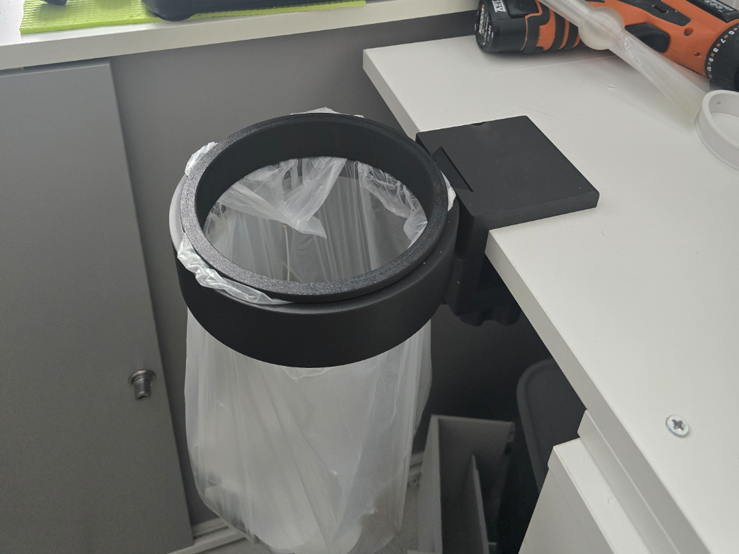 Desk Trash Can - Easy to install with clamp