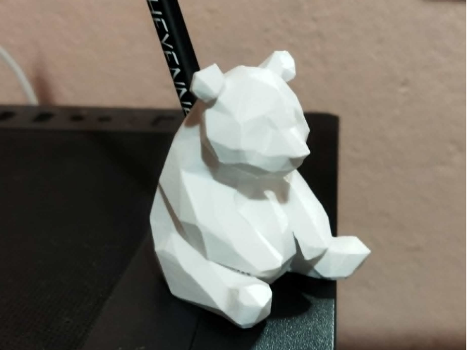 Pen Holder Lowpoly Bear