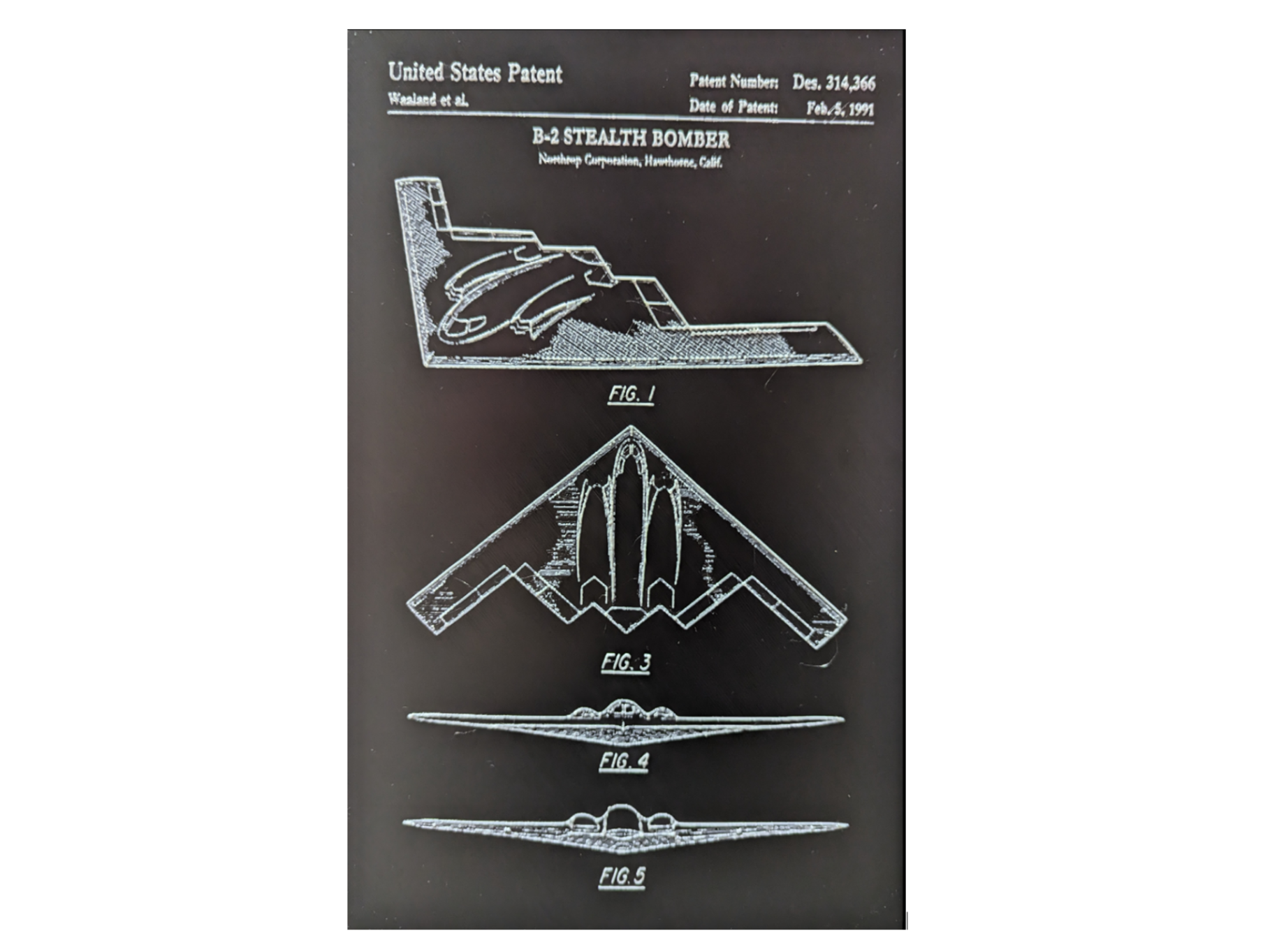 B-2 Stealth Bomber HueForge