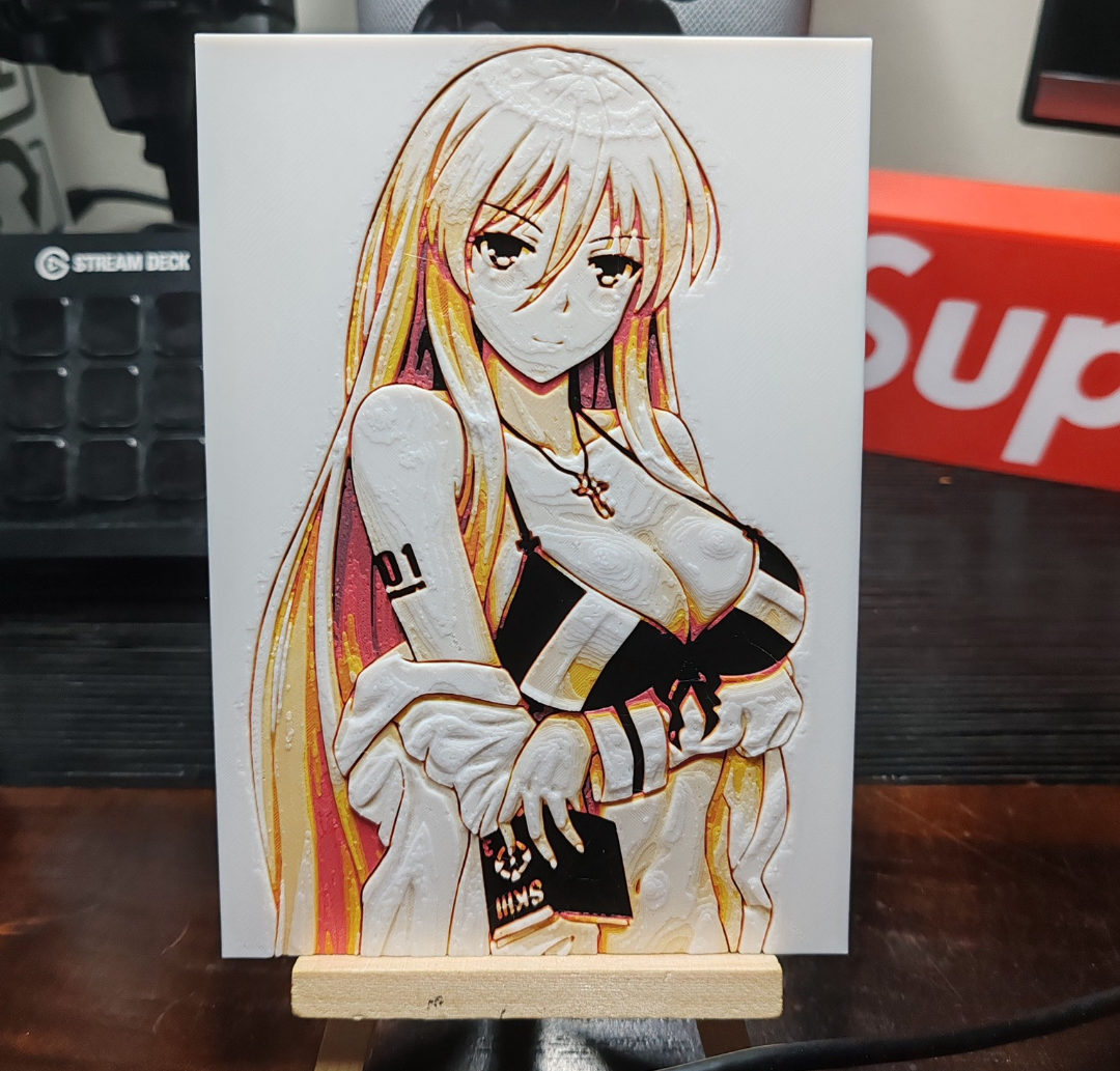 Hueforge Sexy Manga du Personnage Bismarck