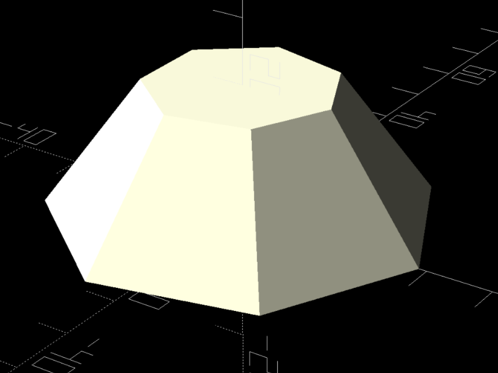 <BSG> HEPTAGONAL PYRAMID FRUSTUM