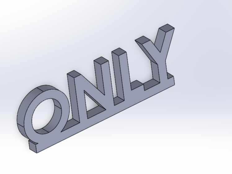 ONLY sign