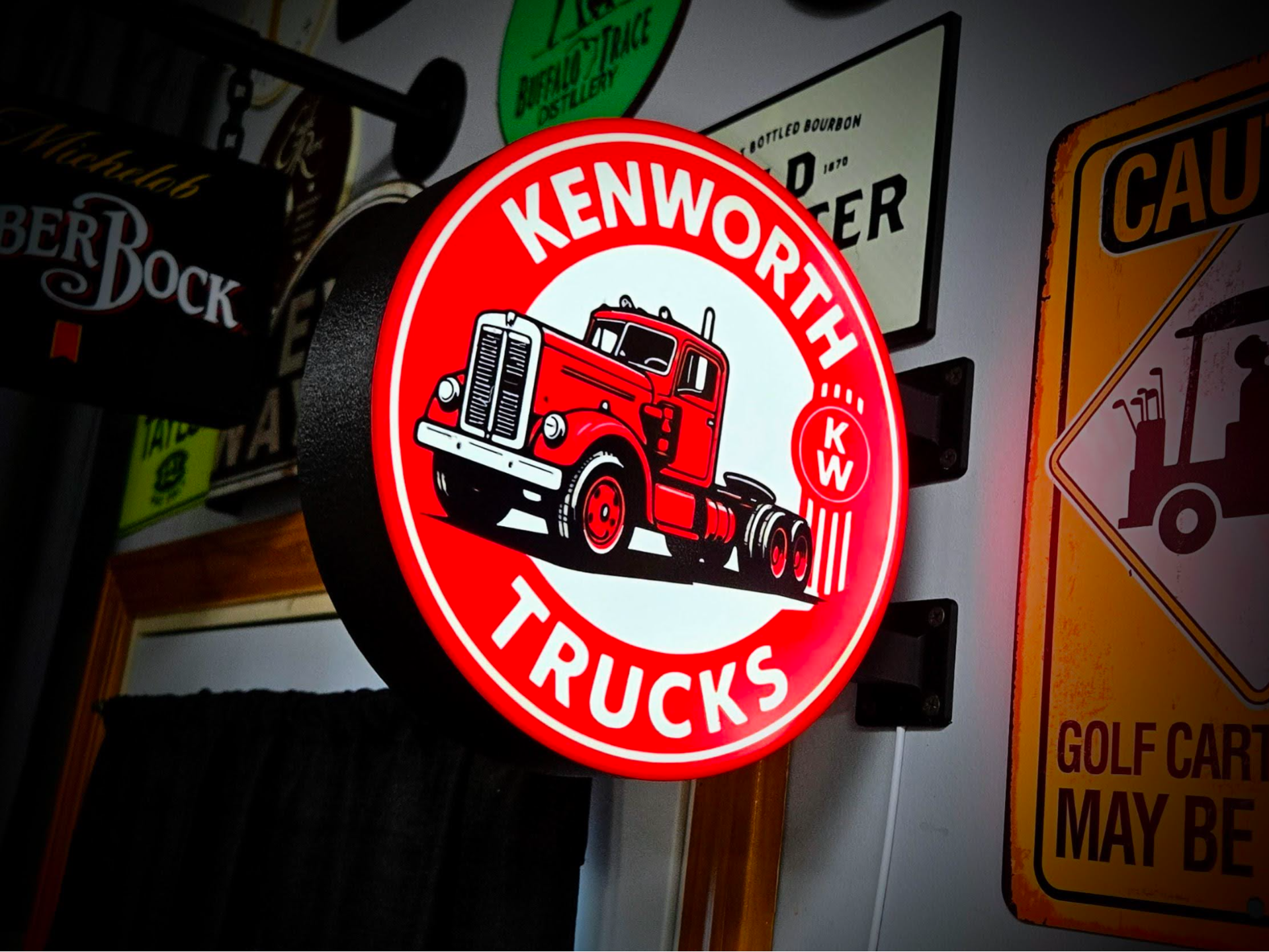 KENWORTH ~ 2-Sided Gas Station Lightbox Sign