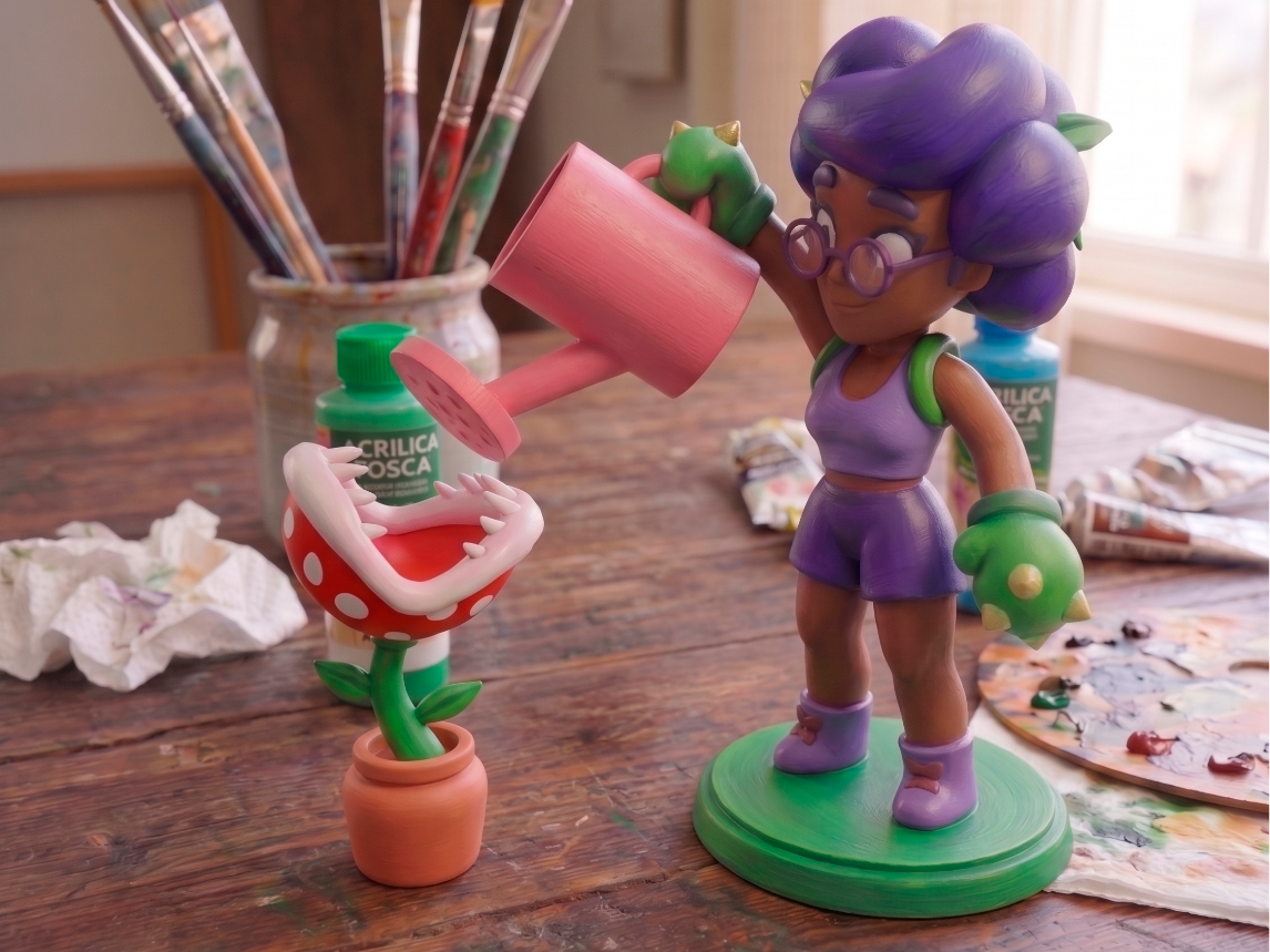 Rosa (Brawl Stars) com Planta Carnívora