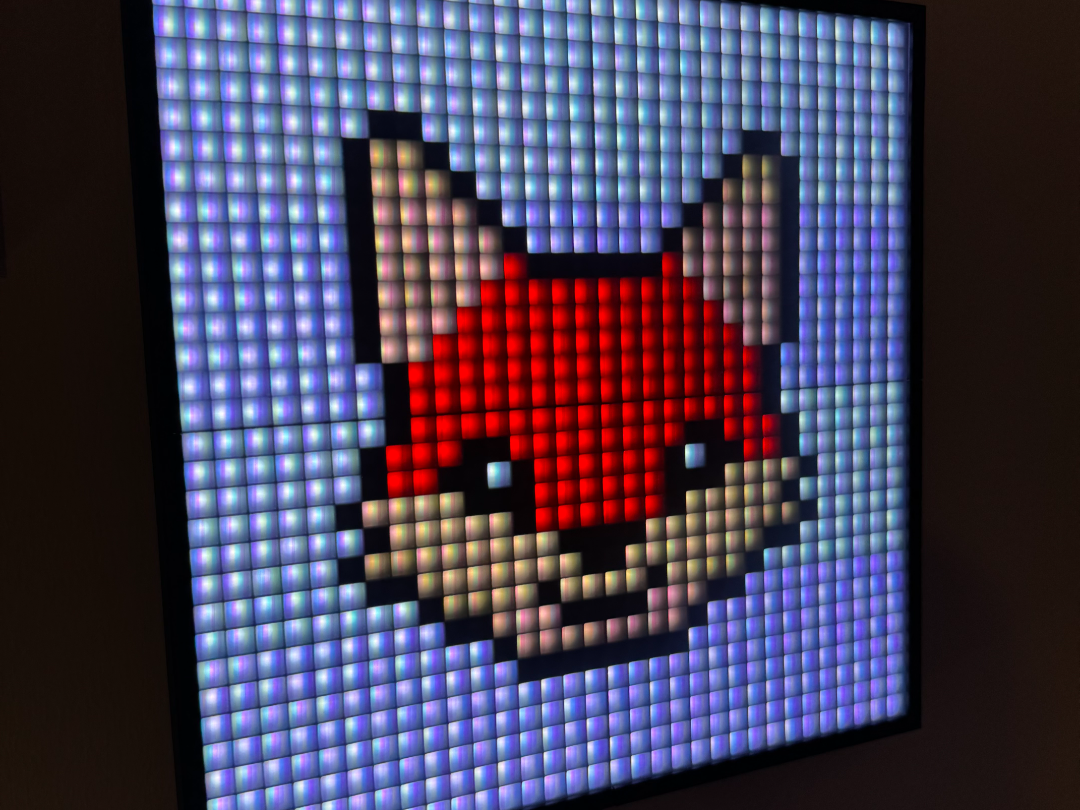 32x32 LED Matrix Frame with Diffuser Grid