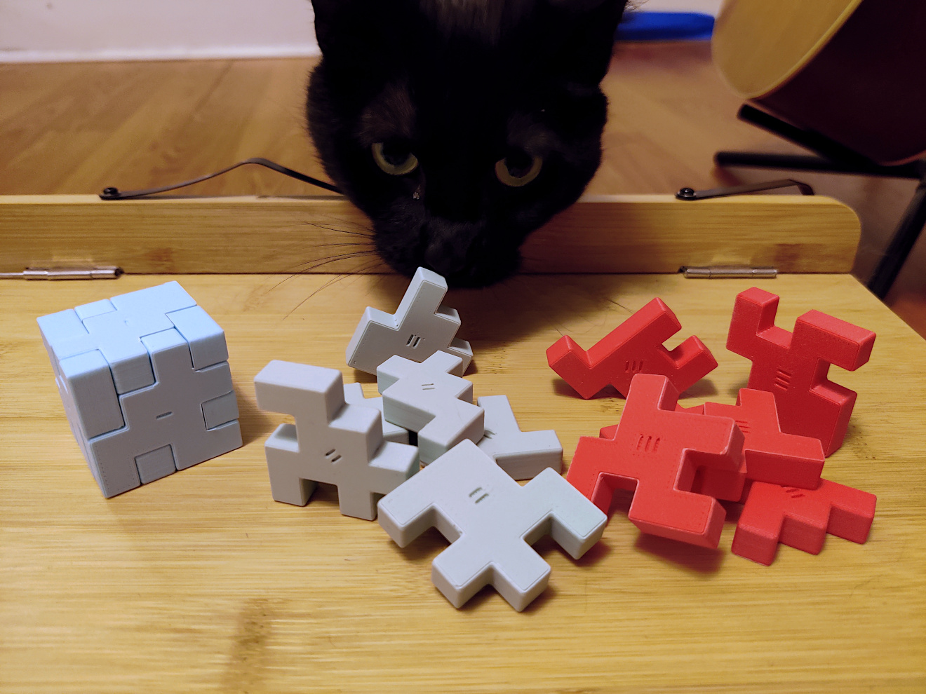 Würfel Cube Puzzles, 3 Difficulties, Enlarged