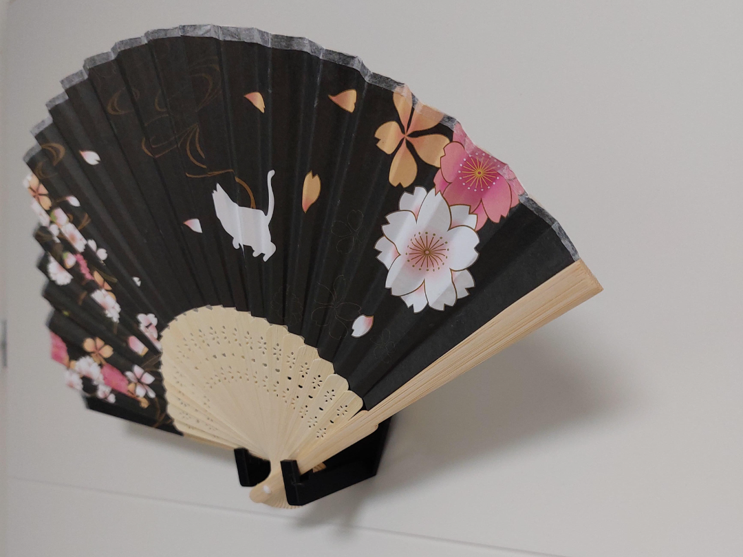 Sensu (Japanese Hand Fan) Stand - Wall mount