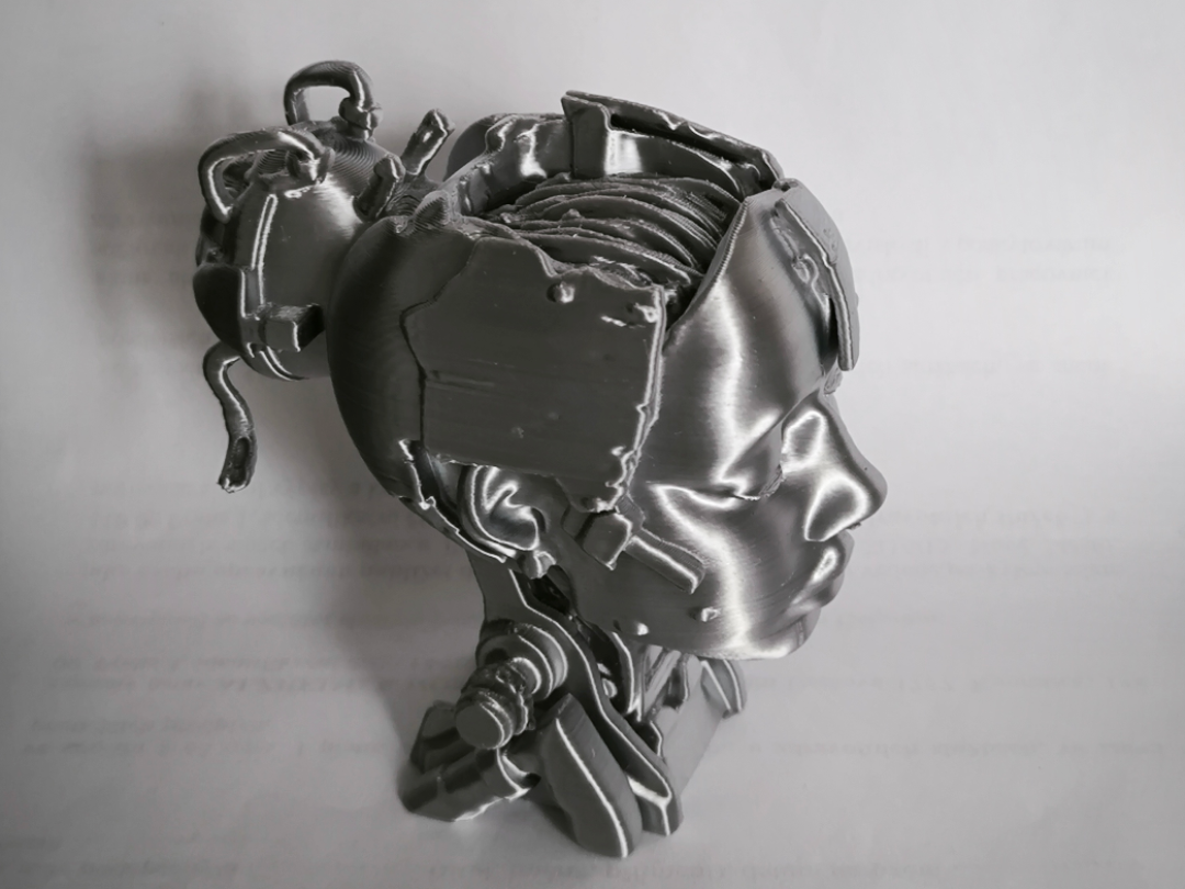 Broken Humanoid Female Head Bust