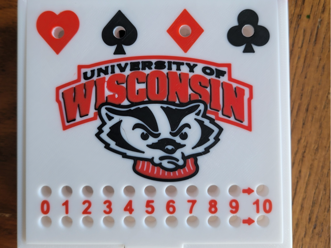 Euchre Scorekeeper - Wisconsin Badgers