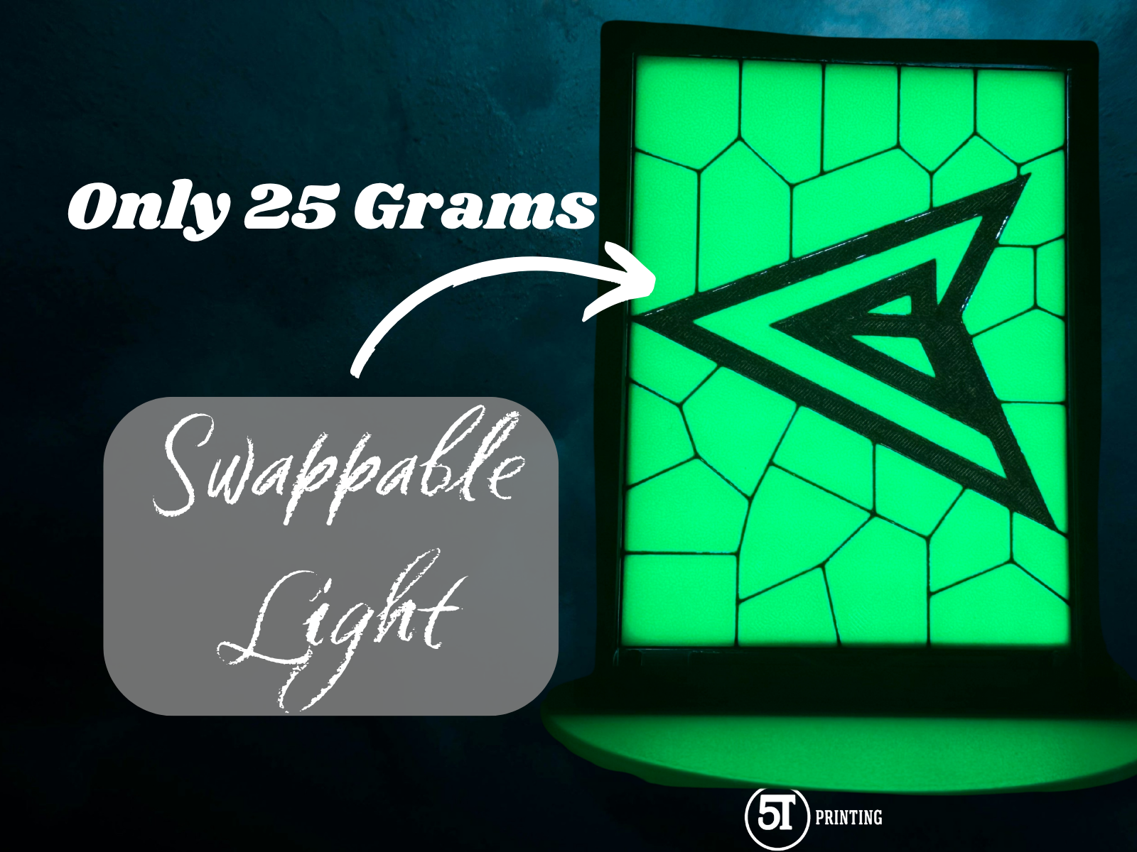 Green Arrow light (swappable glass)