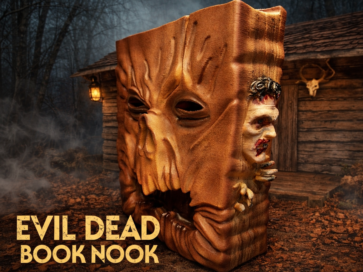 Evil Dead Necronomicon Book Nook - Horror Decor