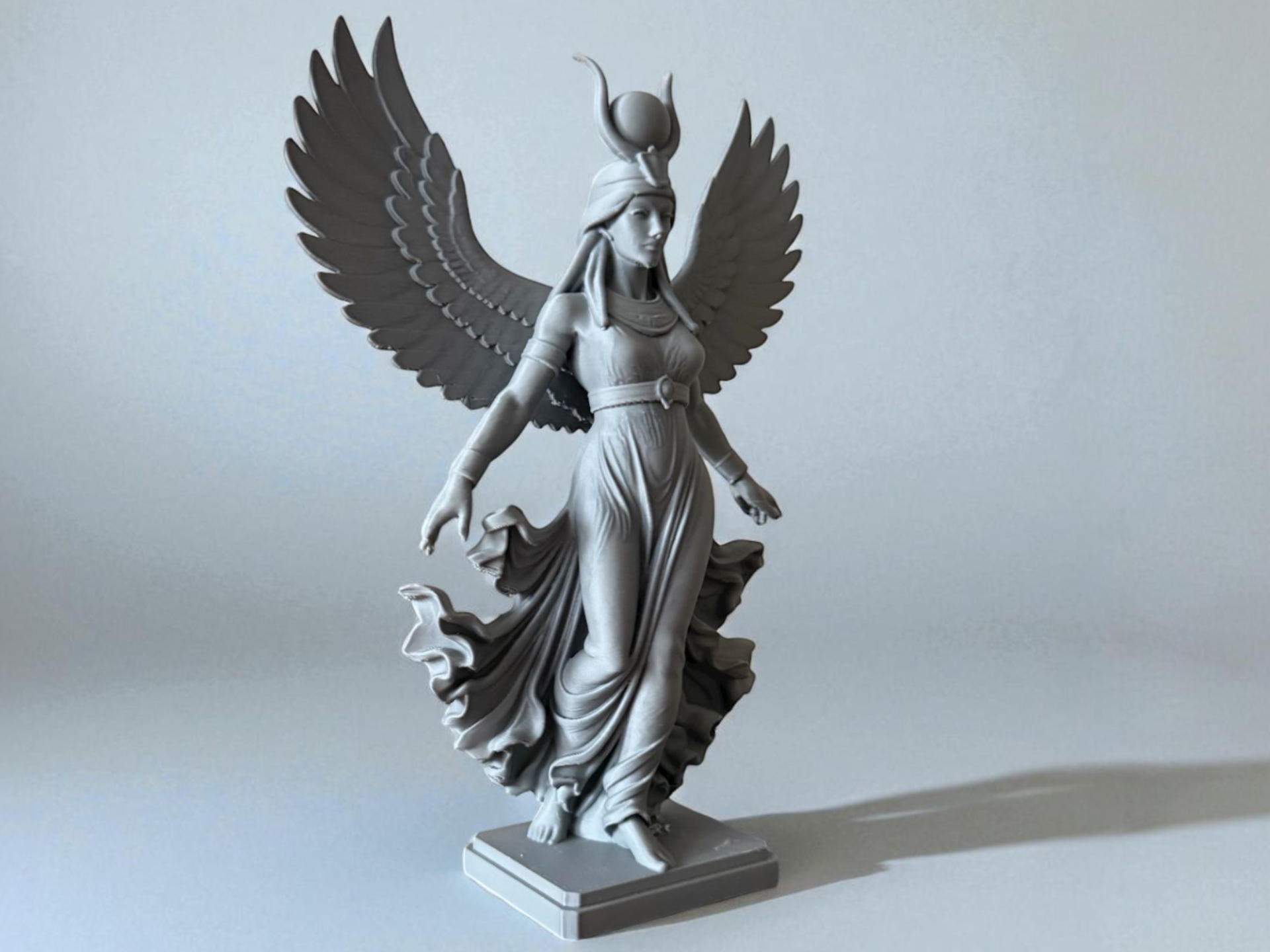 Egyptian Goddess Isis Statue Mythology Sculpture