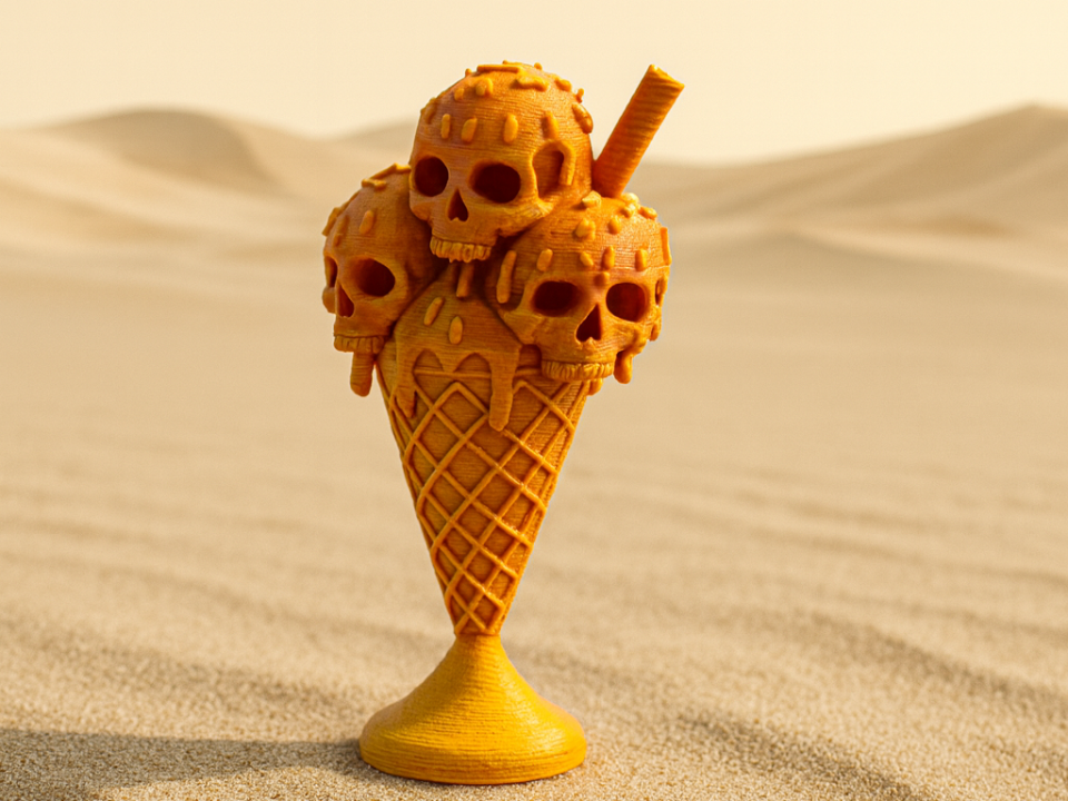 Das schauderhafte Totenkopf-Eis