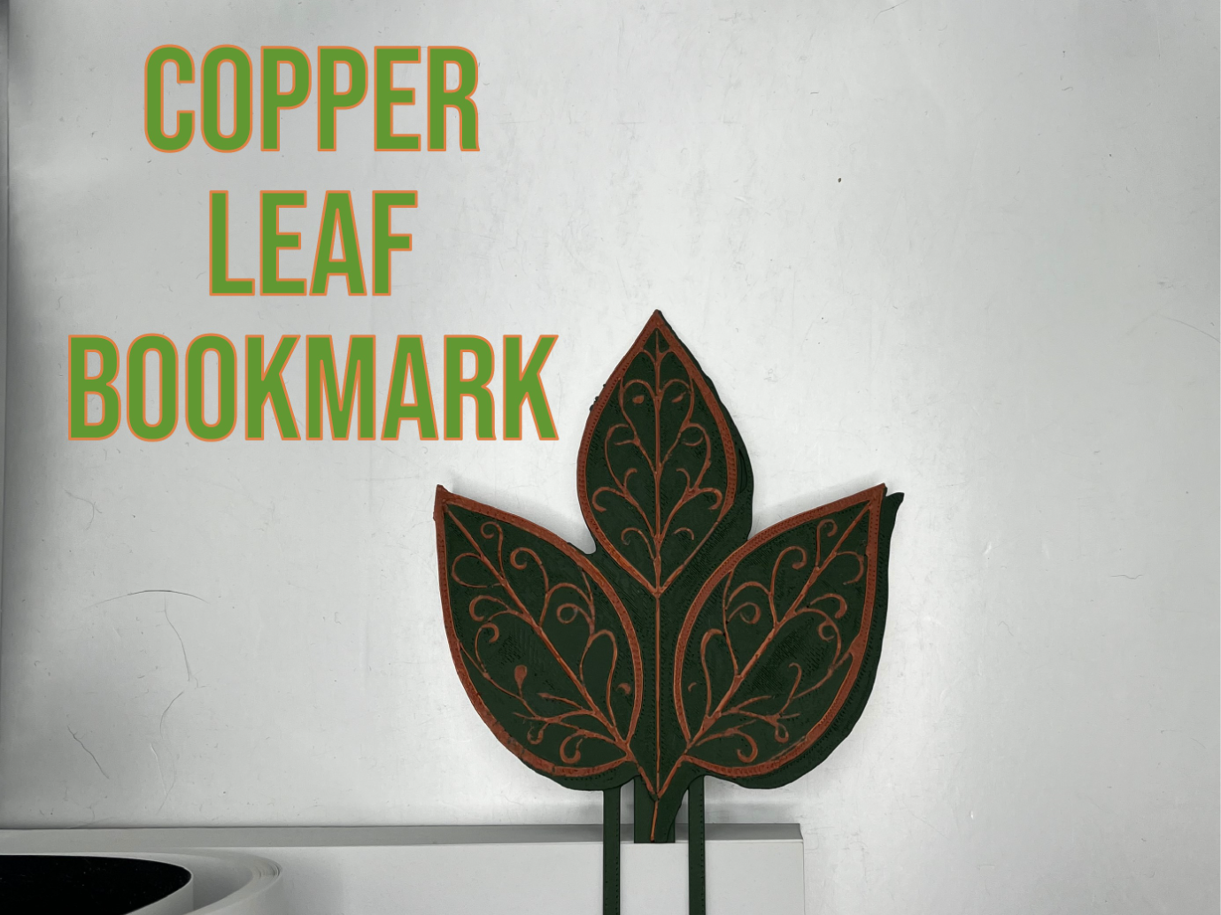 Copper Leaf Bookmark