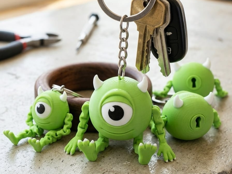 Mike Wazowski Flexi Key Chain (No Support)