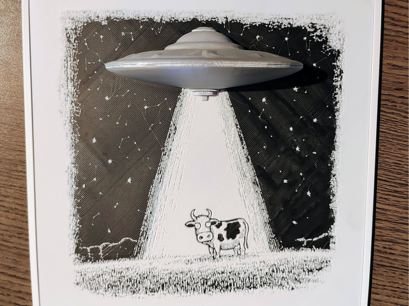 Alien Abduction Pop-Out Print