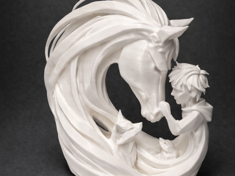 Spirit Companions – Boy & Horse Sculpture