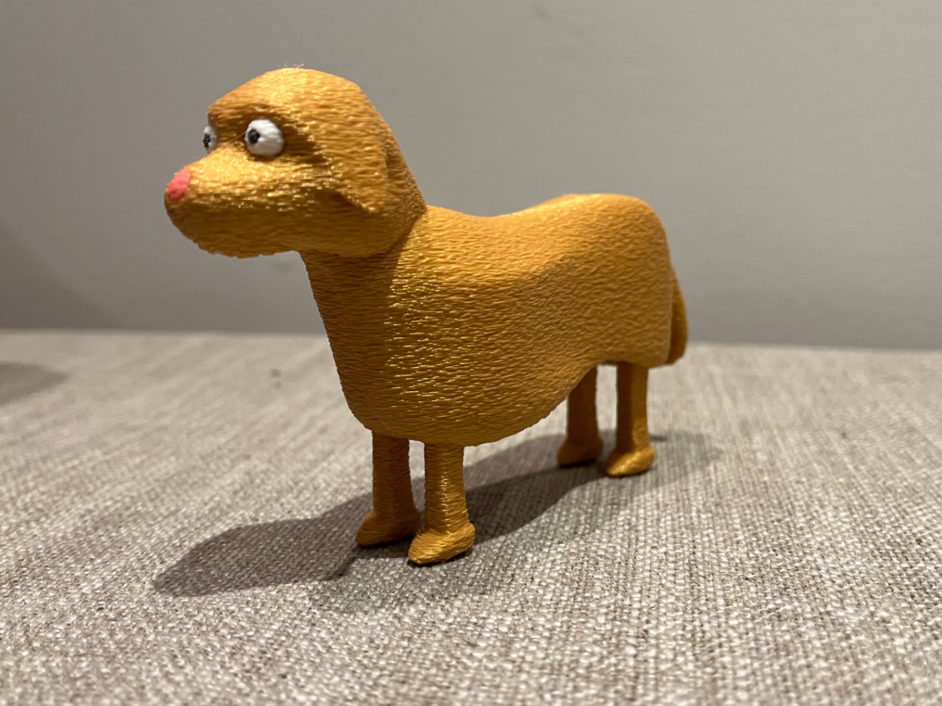 Cute Dog Paperweight (Fuzzy Skin)