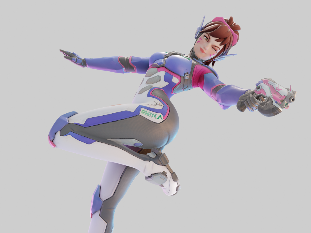 DVA Overwatch Statue