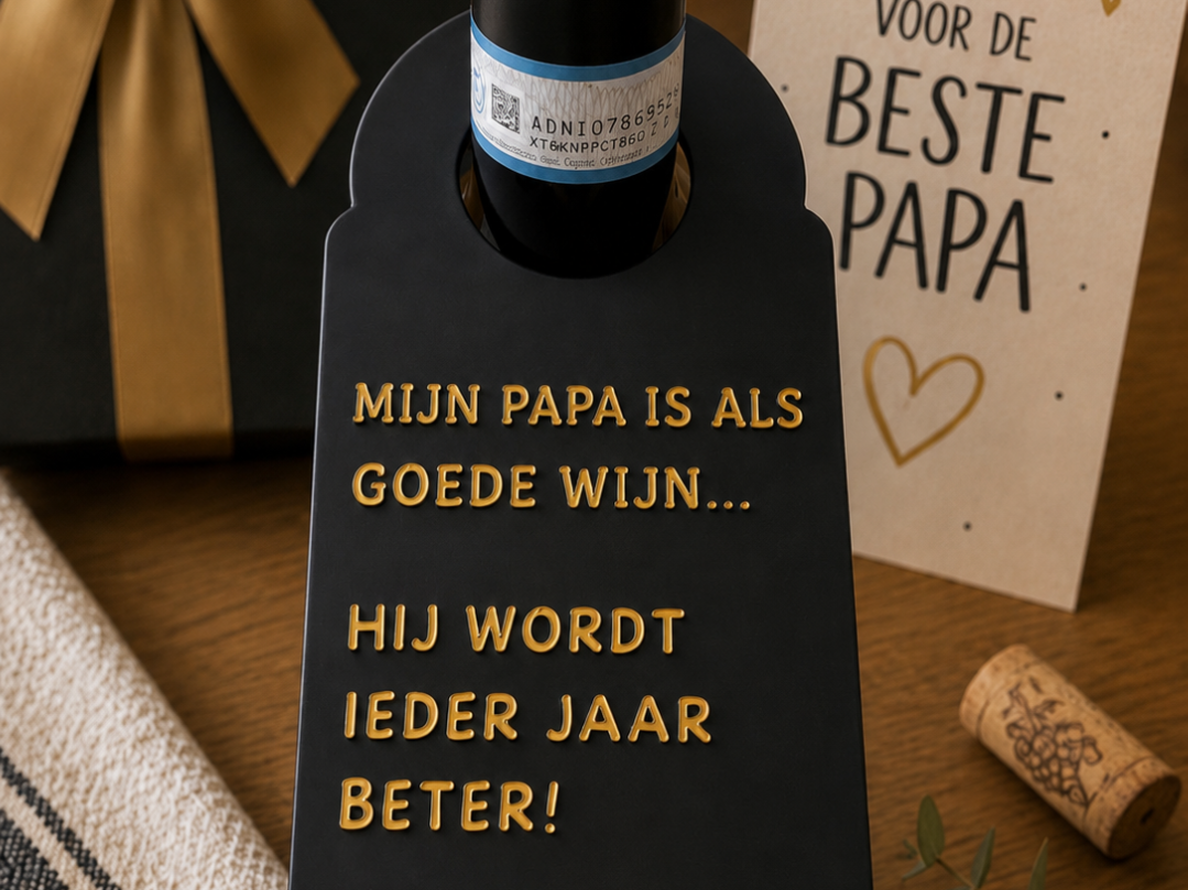 Mijn Papa Is Als Goede Wijn –fleshanger