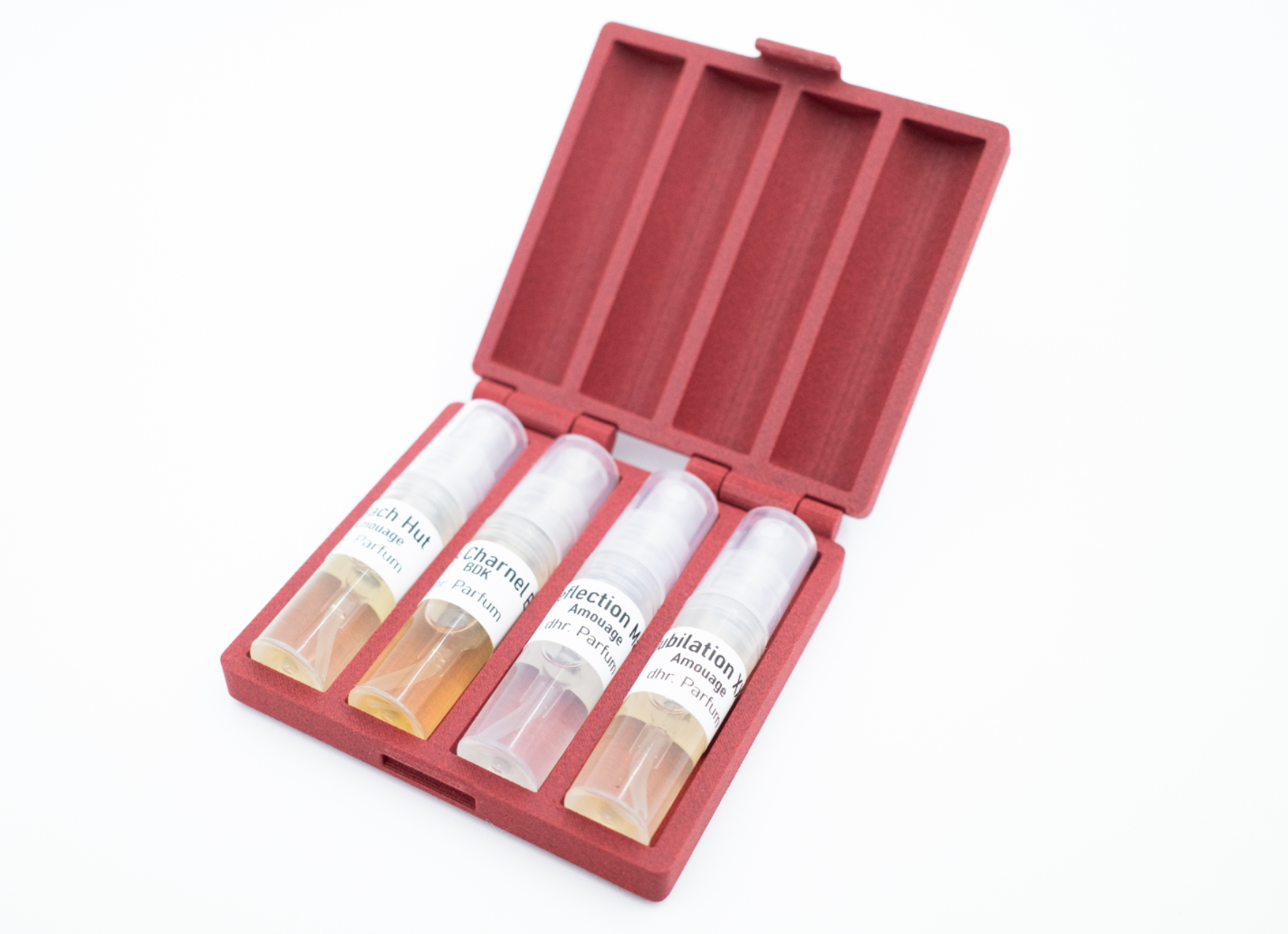 Perfume sample travel case 4x 2ml