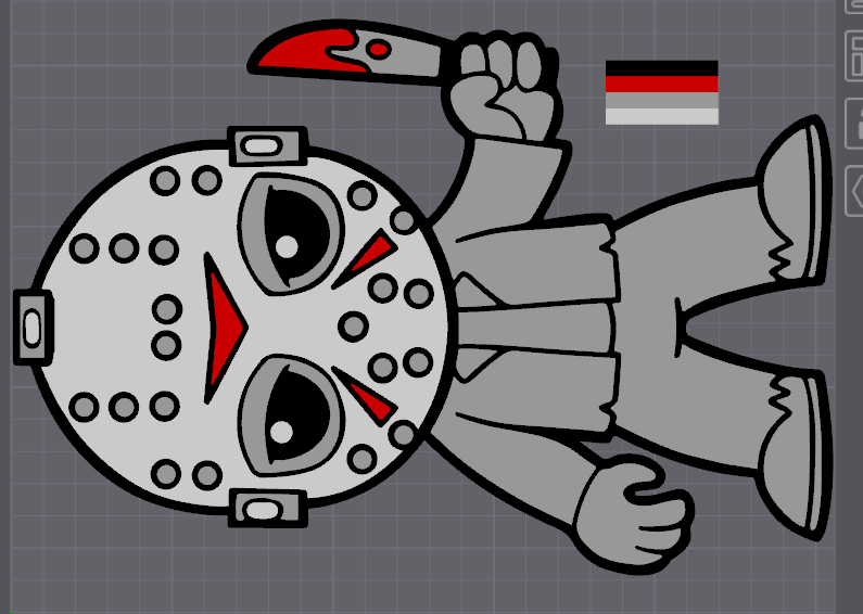 Jason Vorhees Chibi Wall Art